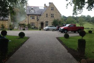  Private driveway using stone setts