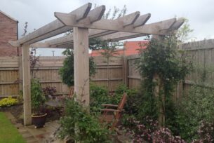  Timber garden pergola