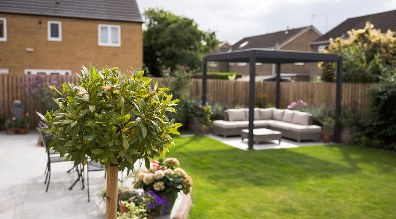 Contemporary new build garden Pocklington