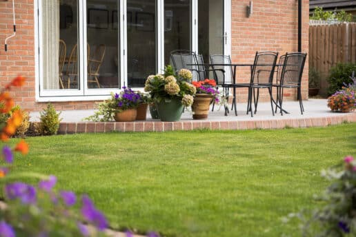 Contemporary new build garden Pocklington