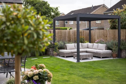 Contemporary new build garden Pocklington