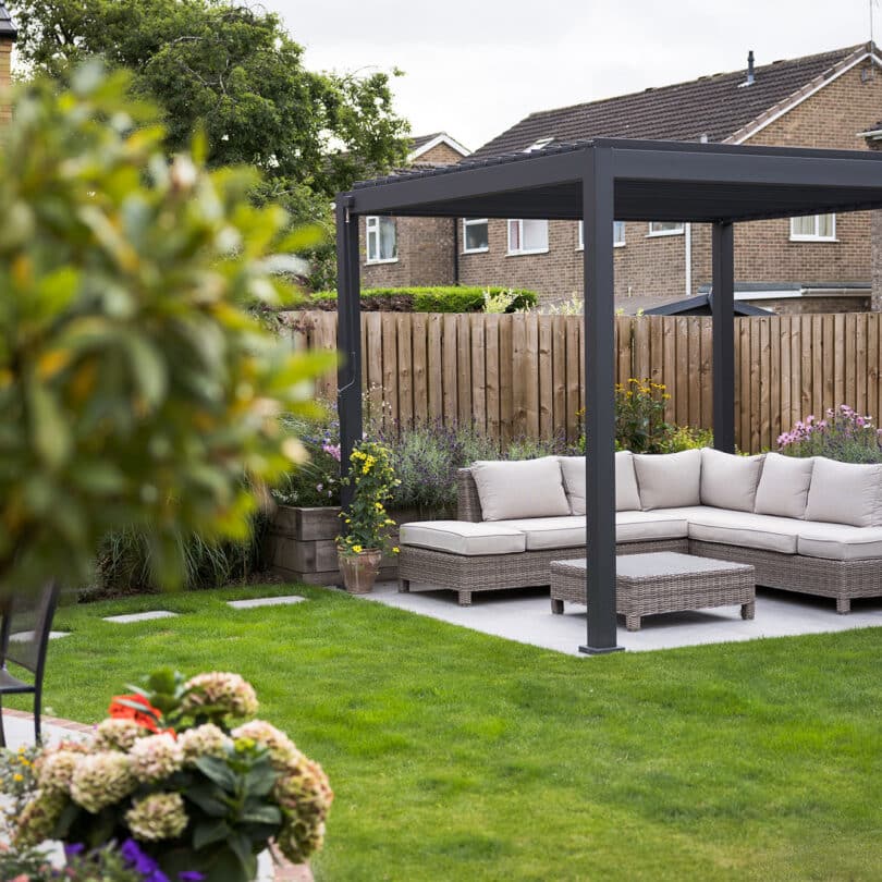 Contemporary new build garden Pocklington