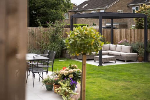 Contemporary new build garden Pocklington