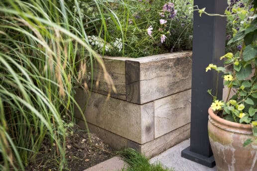 Contemporary new build garden Pocklington
