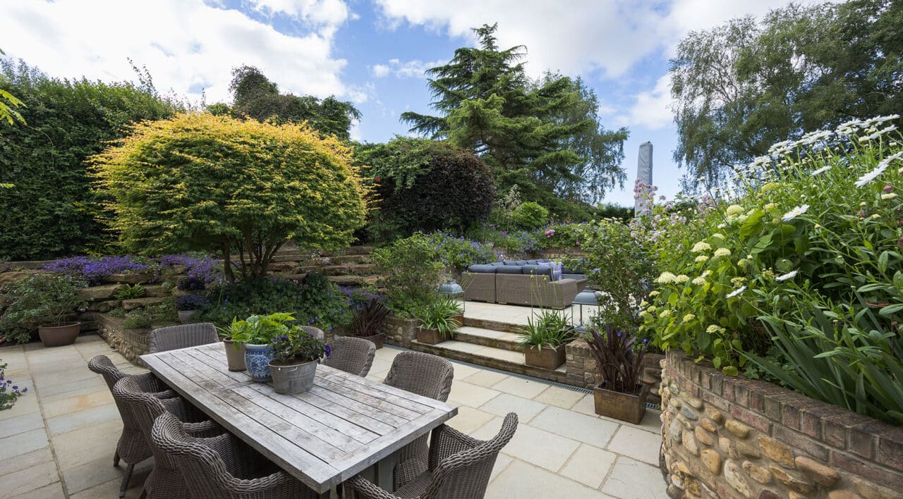 terraced garden design and build