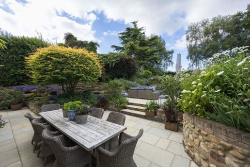 terraced garden design and build
