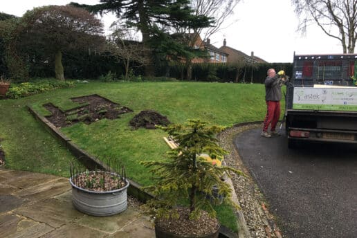 terraced garden design and build