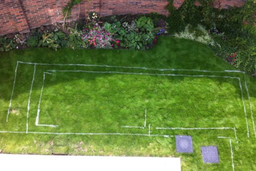 Marking out a new pond