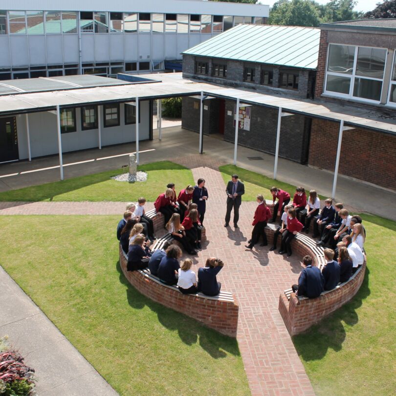 Outdoor classroom for a local school