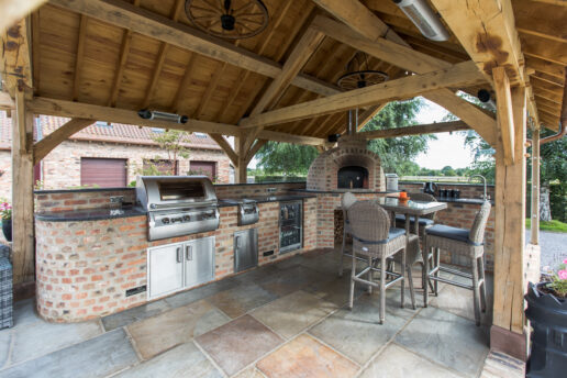Brick Built Outdoor kitchen Garden