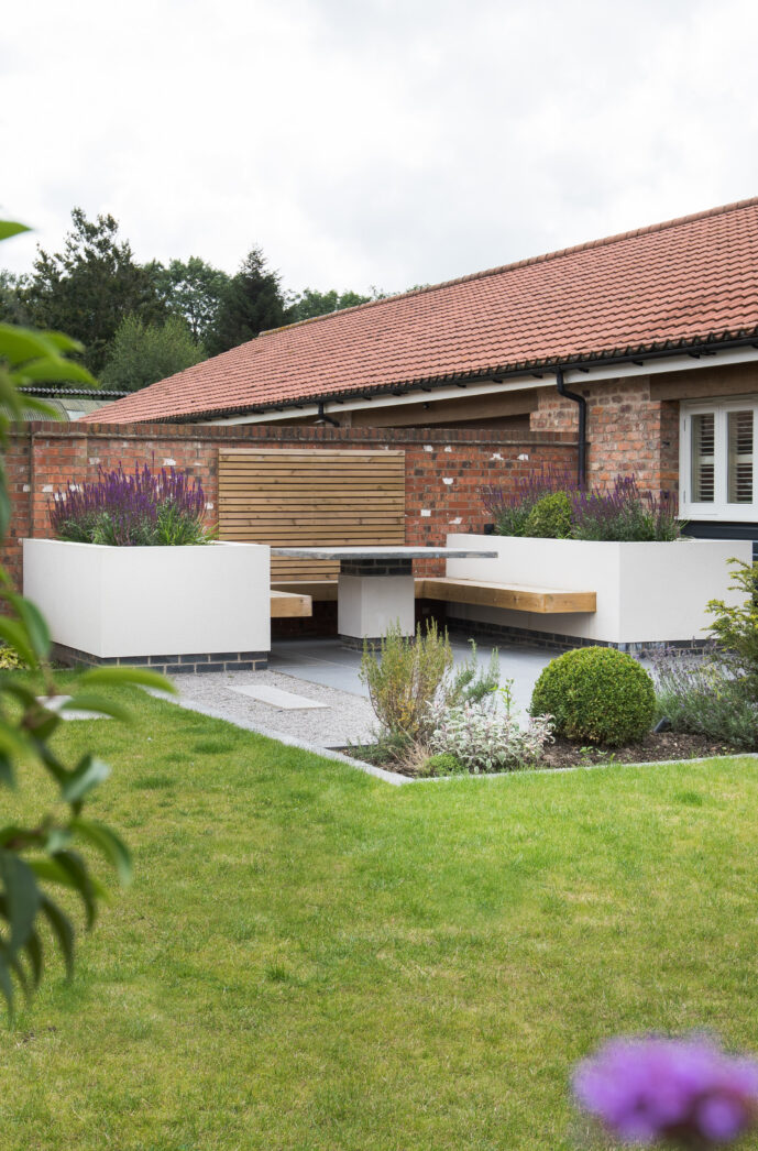Modern garden design Aughton Yorkshire
