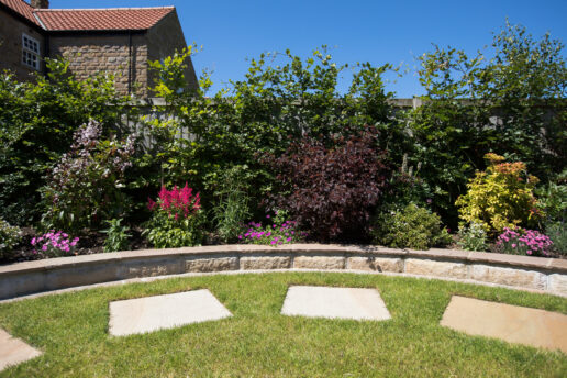 Planting provides colour and texture