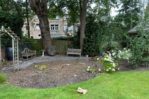 Garden design project in Harrogate before work starts